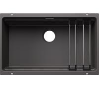 Blanco Etagon 700 - Fregadero Silgranite, 73x46 cm, con accesorios, roca gris 527766