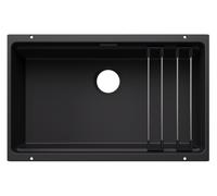 Blanco Etagon 700 - Fregadero Silgranite, 73x46 cm, con accesorios, negro 527762