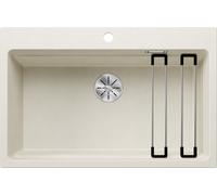 Blanco Etagon 8 - Fregadero de silgranite, 78x51 cm, con accesorios, InFino, blanco suave 527079