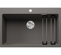 Blanco Etagon 8 - Fregadero de silgranite, 78x51 cm, con accesorios, InFino, gris 527262