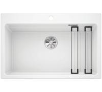 Blanco Fregadero de granito Etagon 8 78x51 cm blanco 525191