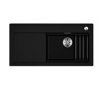 Blanco Etagon XL 6 S - Fregadero de Silgranite, 100x51 cm, con guías, InFino, negro 528092