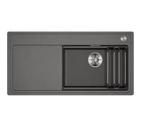 Blanco Etagon XL 6 S F - Fregadero de Silgranite, 99x50 cm, con guías, InFino, gris volcánico. 528103