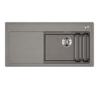 BLANCO ETAGON XL 6S-F Fregadero de granito de SILGRANIT tartufo | Tipo de montaje: empotrado, para armarios inferiores de 60 cm de ancho, con rieles ETAGON versátiles, 98,8 x 49,8 x 20,2 cm
