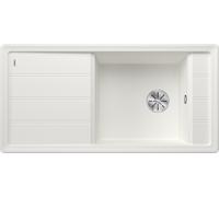 Blanco FARON XL 6 S - Fregadero 1 Cubeta + Escurridor Sobre Encimera Mueble de 60 Cm Blanco