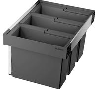 Blanco Flexon II - Cubo de basura extraíble empotrado, con compartimientos separados, capacidad 45 l 526642