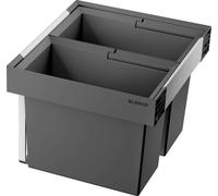 Blanco Flexon II - Cubo de basura extraíble empotrado, con compartimientos separados, capacidad 49 l 526641
