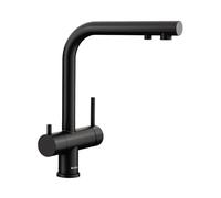Blanco Grifo de cocina Fontas II – 3 en 1 con filtración, caño alto 360° Negro mate 526670