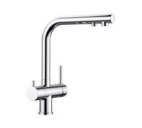 Blanco Grifo de cocina Fontas II de pie cromo 523128