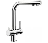 Blanco Grifo de cocina Fontas II de pie cromo 523128