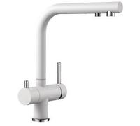 Blanco Grifo de cocina Fontas II caño alto 360° filtración 3 en 1 cromo-blanco 523134