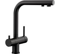 Blanco Grifo de cocina Fontas II – 3 en 1 con filtración, caño alto 360° Negro mate 526670