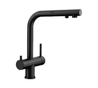 Blanco Grifo para filtro Fontas-S II con salida extraíble y giro 360° Negro mate 526672