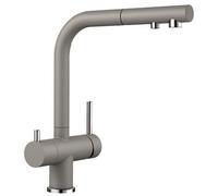 Blanco Grifo de cocina Fontas-S II con filtración y ducha extraíble Marrón 525206