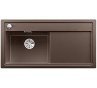 Blanco 523933 - Fregadero ZENAR XL 6 S-F 1 Cubet Escurridor Enrasado Silgranit Café