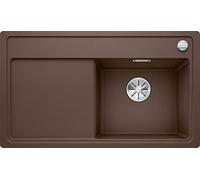 BLANCO Fregadero de cocina gris perla. | [84,8 x 49,8 x 20,2 cm] | para armarios inferiores de 45 cm de ancho | lavabo principal a la derecha | fácil de limpiar |