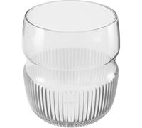 BLANCO Juego de 4 vasos para beber, 400 ml, diseño acanalado, vidrio de borosilicato, apto para lavavajillas, forma ergonómica, apto para BLANCO drink.systems (drink.soda, choice.all y grifos de