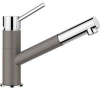 Blanco Kano S - grifo de fregadero con caño extraíble, gris volcán/cromo 527654