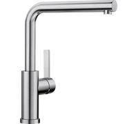 Blanco Grifo cocina Lanora-F Monomando caño alto giratorio 360º acero inoxidable cepillado 526179