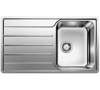 Blanco 523030 - LEMIS 45 S-IF 1 Cubeta + Escurridor Sobre Encimera/Enrasado 45cm Inox Cepillado