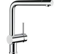 Blanco Grifo de cocina Linus 514019 Monomando caño alto giratorio 360º Cromo