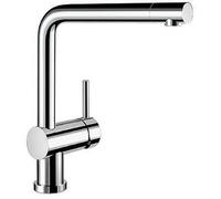 Blanco - Grifo de cocina de pie Linus-F 514025 - Cromo, plegable bajo ventana, alta presión