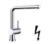 Blanco Grifo de fregadero Linus S Vario plegable bajo ventana cromo 514277