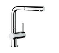 Blanco Linus S - Grifo de fregadero con salida extraíble, cromo 512200