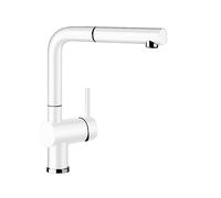 Blanco Grifo de cocina Linus-S caño extraíble aspecto SILGRANIT blanco 516692