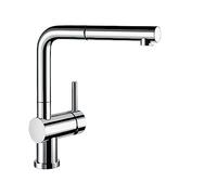 Blanco Grifo de cocina Linus-S-F Monomando extraíble y abatible, caño giratorio 140º Cromo 514023