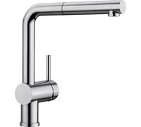 Blanco Grifo de cocina Linus-S 517184 Monomando caño extraíble 140º Acero inoxidable cepillado