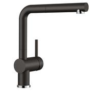 Blanco Linus S - Grifo de fregadero con salida extraíble, negro 526148