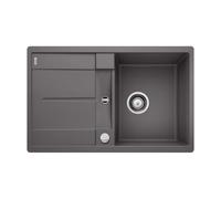 Blanco Metra 45 - Fregadero de Silgranite, 77x49 cm, con control de desagüe, roca gris 519086