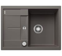 Blanco Metra 45 - Fregadero de silgranite, 68x50 cm, con control de desagüe, gris 527285