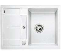 Blanco Metra S Compact PuraDur II Silgranit - Fregaderos de cocina de un seno, 45 cm, color blanco
