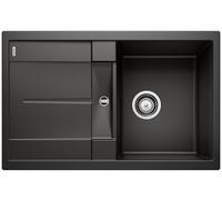 Blanco Metra 45 S fregadero de granito 78x50 cm negro 525915