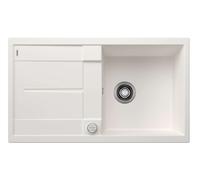 Blanco Fregadero de granito Metra 5 S Silgranit PuraDur 86x50 cm Blanco 513037