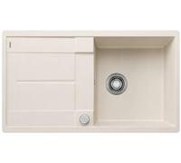 BLANCO METRA 5 S-F, SILGRANIT Softweiß, Tipo de montaje: empotrable, reversible, con mando a distancia, armario bajo 50, gran lavabo, superficie fácil de limpiar