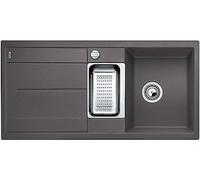 Blanco Metra 6 - Fregadero de Silgranite, 99x49 cm, con control de desagüe y accesorios, roca gris 519118