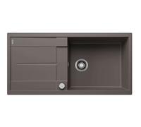 Blanco Metra XL 6 - Fregadero de silgranite, 100x50 cm, con control de desagüe, gris 527306