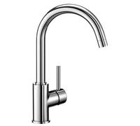 Blanco Grifo de cocina Mida 517742 Monomando caño alto giratorio 360° Alta presión Cromo