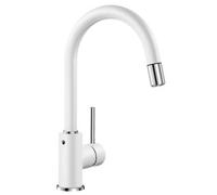 Blanco Grifo de cocina Mida-S de pie, salida extraíble, blanco 521457