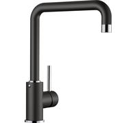 Blanco Mili grifo de cocina de pie negro 526159