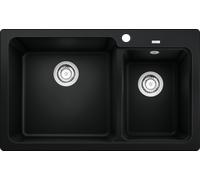 Blanco Naya 8 fregadero de granito 81.5x50 cm negro 525944