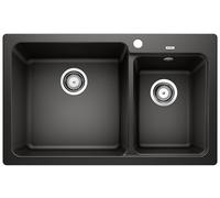 Blanco Naya 8 - Fregadero de silgranite, 82x50 cm, negro 525944