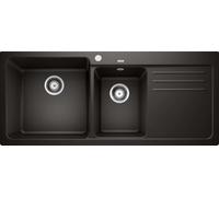 Blanco Naya 8 - Fregadero de silgranite, 116x50 cm, negro 525945