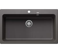 Blanco Naya XL 9 - Fregadero de Silgranite, 86x51 cm, roca gris 521813