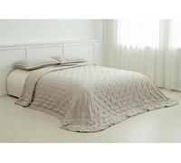 BLANCO NUMERO UNO Colcha Bouti Antilla Bordada - Clara Vidal, Suave y Elegante para Decorar tu habitación (Beige, 150 CM)