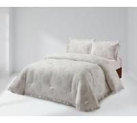BLANCO NUMERO UNO Edredón Avendal Clara Vidal - Diseño Toile de Jouy con Fundas de Cojín (Beige, 200 cm)