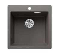 Blanco Pleon 5 - Fregadero de silgranite, 52x51 cm, InFino, gris 527318